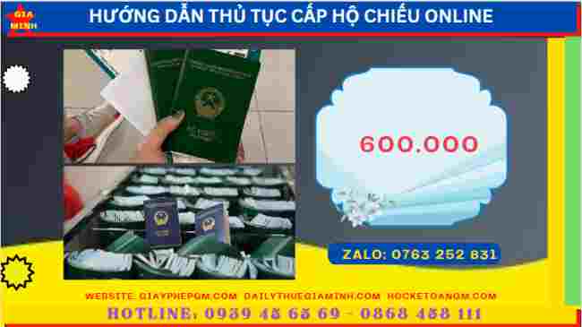 Hướng dẫn thủ tục cấp hộ chiếu online tại Hà Nam 13 Chi phí dịch vụ cấp hộ chiếu online tại Hà Nam