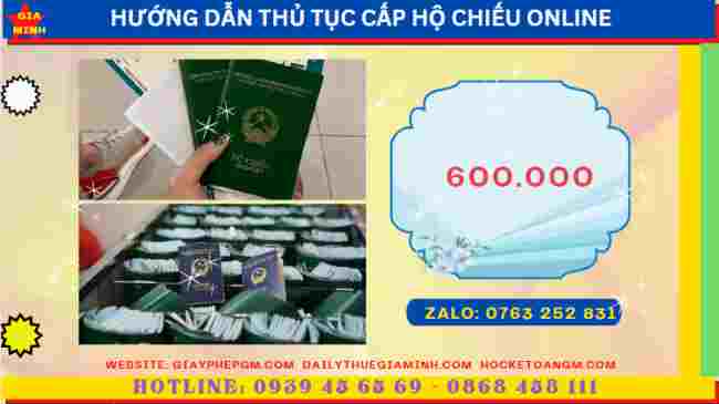 Hướng dẫn thủ tục cấp hộ chiếu online tại Hưng Yên 13 Chi phí dịch vụ cấp hộ chiếu online tại Hưng Yên
