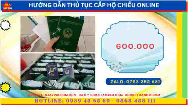 Chi phí dịch vụ cấp hộ chiếu online tại Ninh Bình