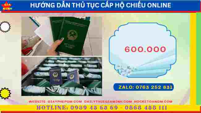 Hướng dẫn thủ tục cấp hộ chiếu online tại TT Huế 13 Chi phí dịch vụ cấp hộ chiếu online tại TT Huế