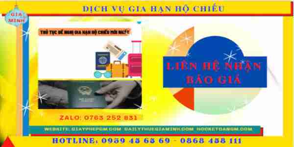 Chi phí dịch vụ gia hạn hộ chiếu tại Kiên Giang