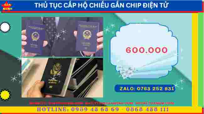 Thủ tục cấp hộ chiếu gắn chip điện tử tại Hà Giang 13 Chi phí dịch vụ làm hộ chiếu gắn chip điện tử tại Hà Giang