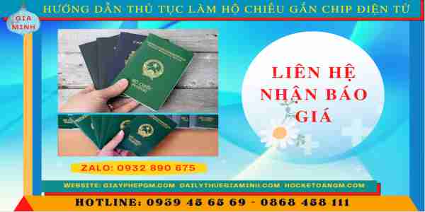 Hướng dẫn thủ tục làm hộ chiếu gắn chip điện tử 15 Chi phí làm hộ chiếu gắn chip điện tử