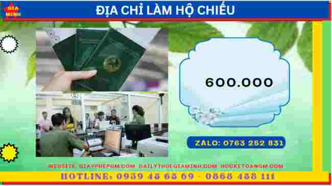 Chi phí làm hộ chiếu (passport) tại Bình Thuận
