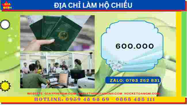 Địa chỉ làm hộ chiếu tại Thái Bình 5 Chi phí làm hộ chiếu (passport) tại Thái Bình