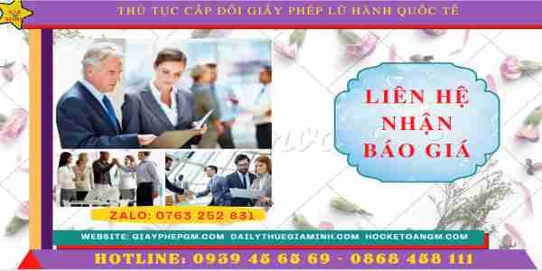 Thủ tục cấp đổi giấy phép lữ hành quốc tế 13 Chi phí xin giấy phép kinh doanh lữ hành quốc tế