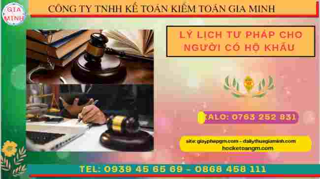 Lý lịch tư pháp cho người có hộ khẩu tại Đà Nẵng
