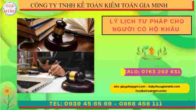 Lý lịch tư pháp cho người có hộ khẩu tại Hải Phòng
