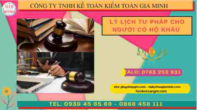 Lý lịch tư pháp cho người có hộ khẩu tại Hưng Yên
