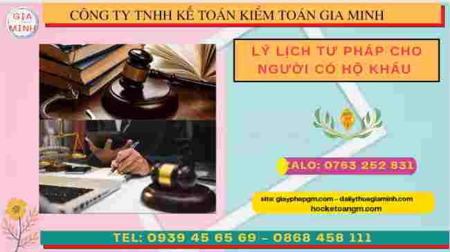 Lý lịch tư pháp cho người có hộ khẩu tại Kiên Giang