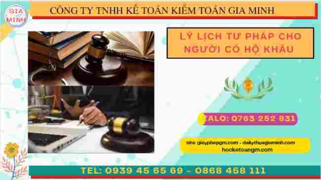 Lý lịch tư pháp cho người có hộ khẩu tại Quảng Nam
