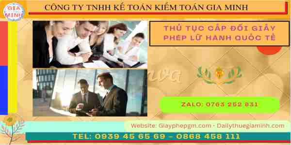 Thủ tục cấp đổi giấy phép lữ hành quốc tế 8 Thủ tục cấp đổi giấy phép lữ hành quốc tế