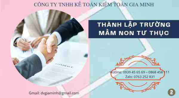 Hướng dẫn hồ sơ xin cấp phép thành lập trường mầm non tư thục 9 Hướng dẫn hồ sơ xin cấp phép thành lập trường mầm non tư thục