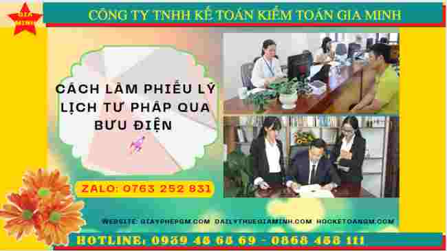 Cách làm phiếu lý lịch tư pháp qua bưu điện tại Điện Biên nhanh chóng, chính xác, không cần đến Sở Tư pháp 20 Hướng dẫn làm lý lịch tư pháp qua bưu điện nhanh nhất tại Điện Biên