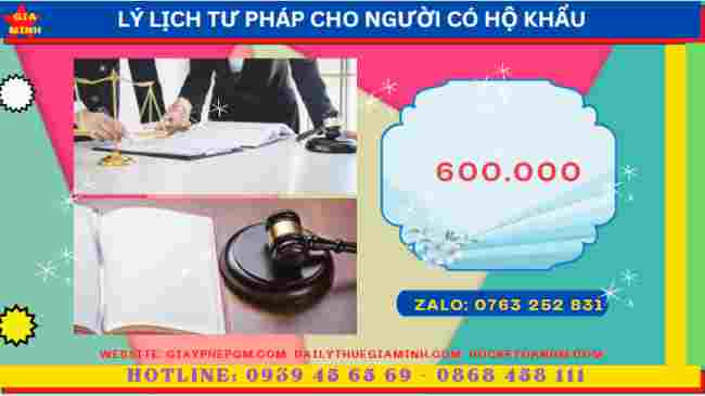 Hướng dẫn thủ tục làm lý lịch tư pháp tại Bến Tre