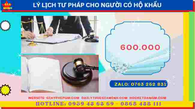 Hướng dẫn thủ tục làm lý lịch tư pháp tại Hà Nội
