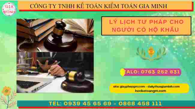 Lý lịch tư pháp cho người có hộ khẩu tại Hậu Giang