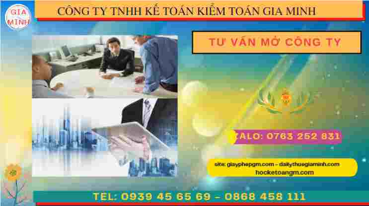 TƯ VẤN MỞ CÔNG TY TẠI TRÀ VINH 8 Thành lập công ty tại Trà Vinh 250.000 đồng