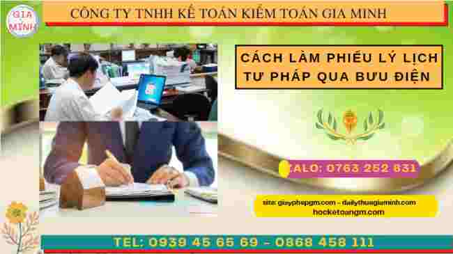 Cách làm phiếu lý lịch tư pháp qua bưu điện tại hòa bình 4 Thủ tục xin lý lịch tư pháp cho người nước ngoài tại Hòa Bình
