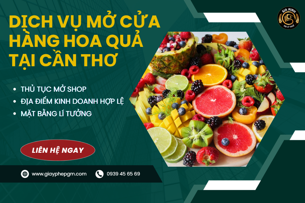 Quy trình mở cửa hàng hoa quả sạch