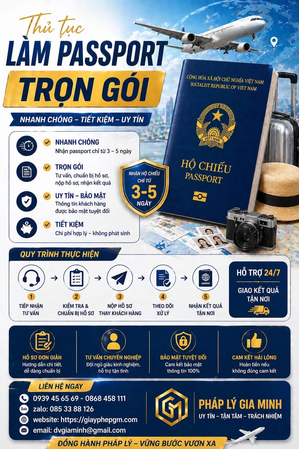 Quy trình làm hộ chiếu tại Thanh Hóa