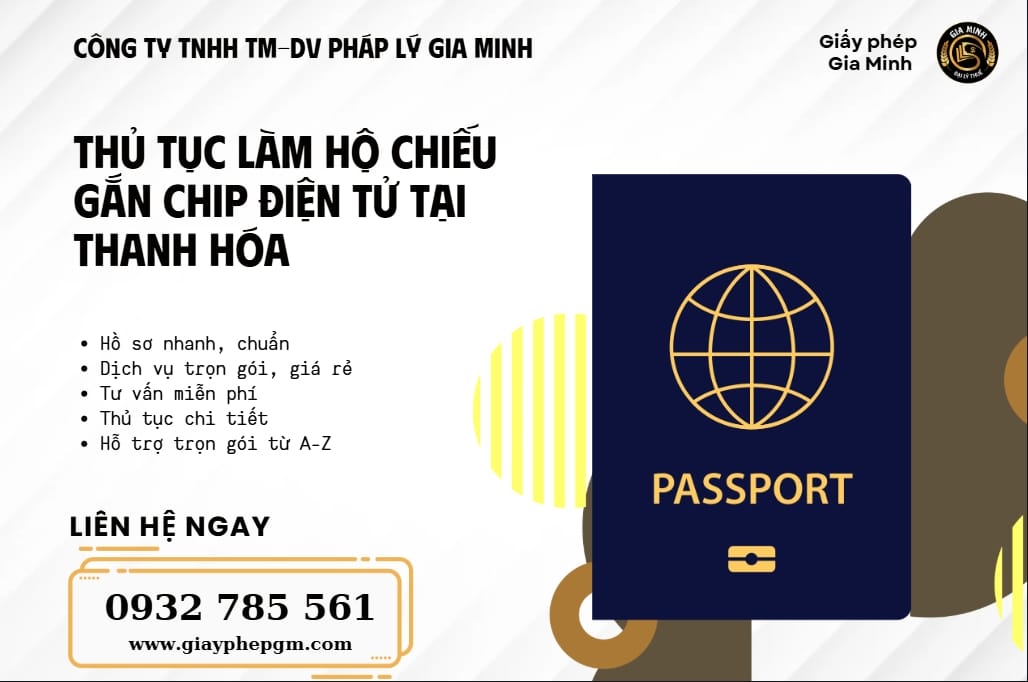Hướng dẫn thủ tục cấp hộ chiếu gắn chip điện tử tại Thanh Hóa