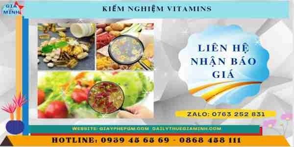 Chi phí để kiểm nghiệm vitamins
