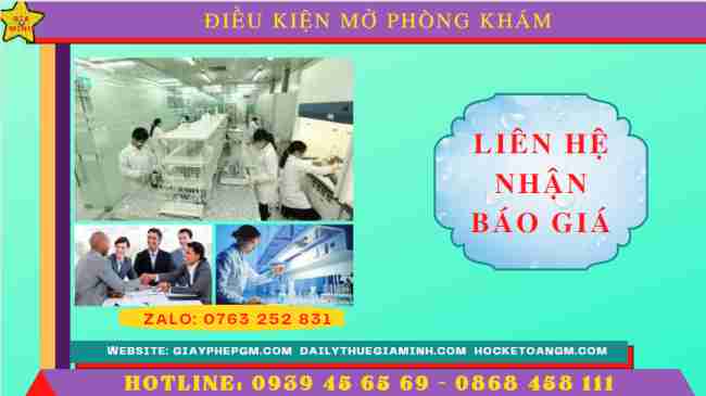 ĐIỀU KIỆN CẤP GIẤY PHÉP MỞ PHÒNG KHÁM ĐA KHOA 2 Chi phí mở phòng khám đa khoa