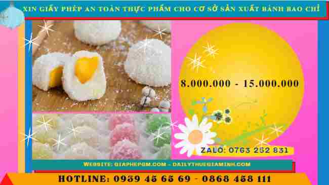Hướng dẫn xin giấy phép an toàn thực phẩm cho cơ sở sản xuất bánh bao chỉ 5 Chi phí xin giấy phép an toàn thực phẩm cho cơ sở sản xuất bánh bao chỉ