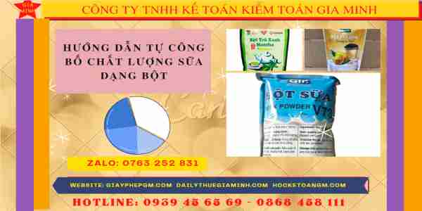 HƯỚNG DẪN TỰ CÔNG BỐ CHẤT LƯỢNG SỮA DẠNG BỘT 5 Hướng dẫn tự công bố chất lượng sữa dạng bột
