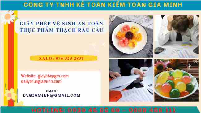 Tư vấn cơ sở sản xuất thạch rau câu làm giấy an toàn thực phẩm 8 Tư vấn cơ sở sản xuất thạch rau câu làm giấy an toàn thực phẩm