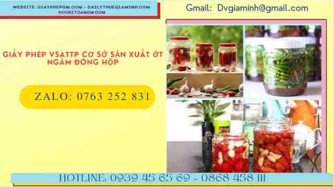 Giấy phép vsattp cơ sở sản xuất ớt ngâm đóng hộp 4 Giấy phép VSATTP cơ sở sản xuất ớt ngâm đóng hộp