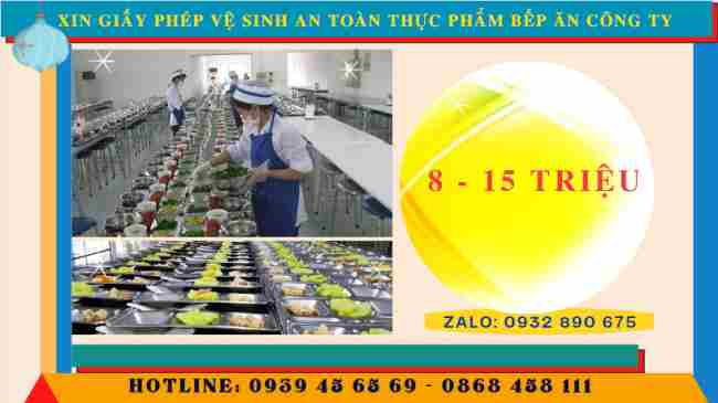 Giấy phép vệ sinh an toàn thực phẩm đối với công ty có bếp nấu ăn 13 Lệ phí làm giấy phép vệ sinh an toàn thực phẩm bếp nấu ăn hết bao nhiêu?