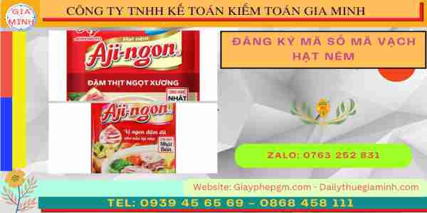 Đăng ký mã số mã vạch hạt nêm 7 Thủ tục đăng ký MSMV hạt nêm