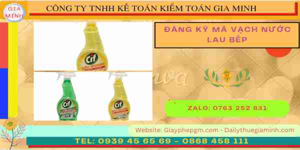Đăng ký mã vạch nước lau bếp 5 Thủ tục đăng ký MSMV nước lau bếp