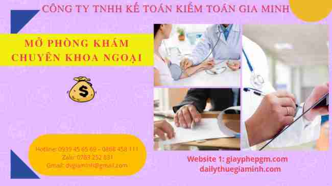 Thủ tục mở phòng khám chuyên khoa ngoại 8 Thủ tục mở phòng khám chuyên khoa ngoại