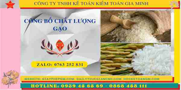 Tự công bố chất lượng gạo
