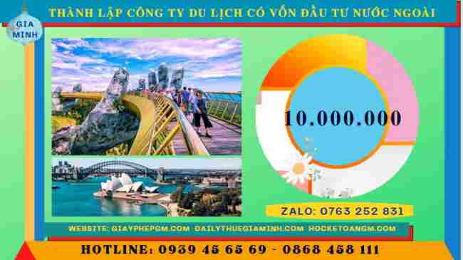 Thành lập công ty du lịch lữ hành có vốn đầu tư nước ngoài 17 Chi phí để thành lập công ty du lịch có vốn đầu tư nước ngoài