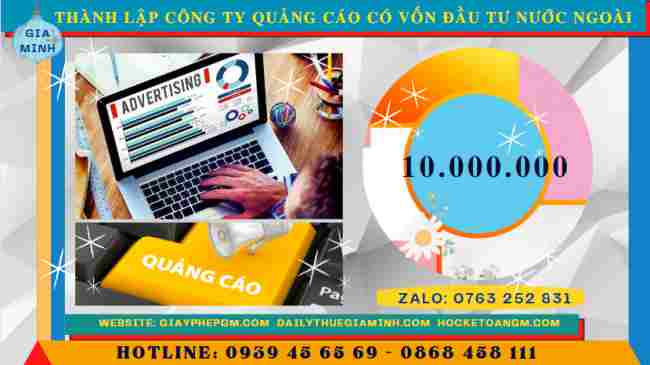 Thành lập công ty quảng cáo có vốn đầu tư nước ngoài 15 Chi phí để thành lập công ty quảng cáo có vốn đầu tư nước ngoài