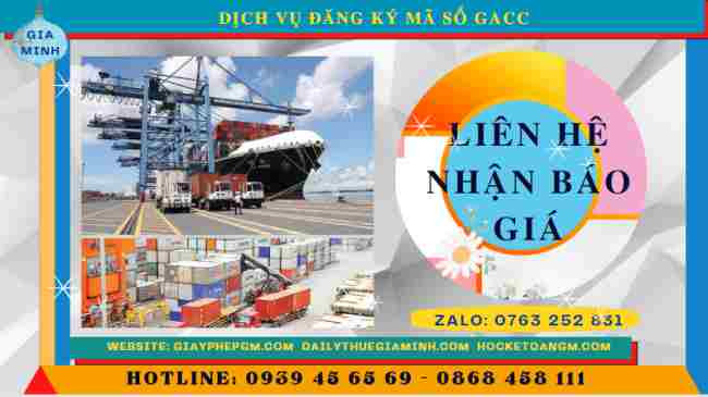 Dịch vụ đăng ký mã số gacc 13 Chi phí dịch vụ đăng ký mã số gacc