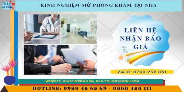 Kinh nghiệm mở phòng khám tại nhà 12 Chi phí dịch vụ mở phòng khám tại nhà