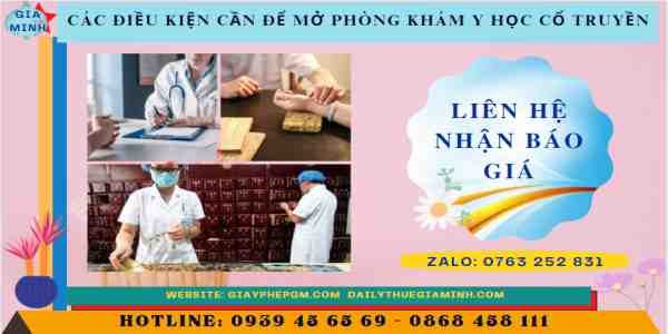 Các điều kiện cần để mở phòng khám y học cổ truyền 5 Chi phí dịch vụ để mở phòng khám y học cổ truyền