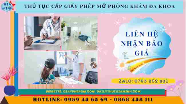 Thủ tục cấp giấy phép mở phòng khám đa khoa 5 Chi phí làm thủ tục mở phòng khám đa khoa