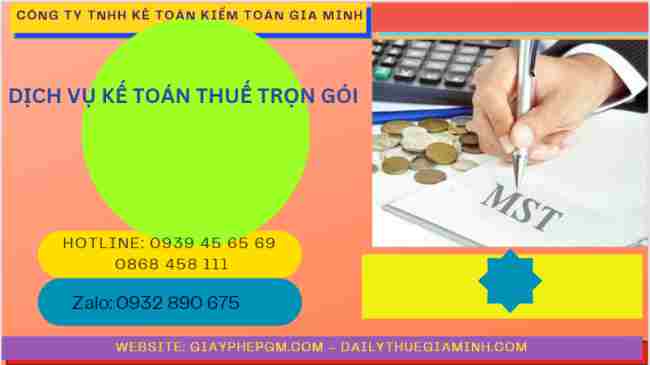 Dịch vụ kế toán thuế trọn gói 7 Dịch vụ kế toán thuế trọn gói cho doanh nghiệp