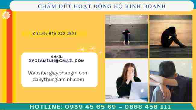Hồ sơ chấm dứt hoạt động hộ kinh doanh
