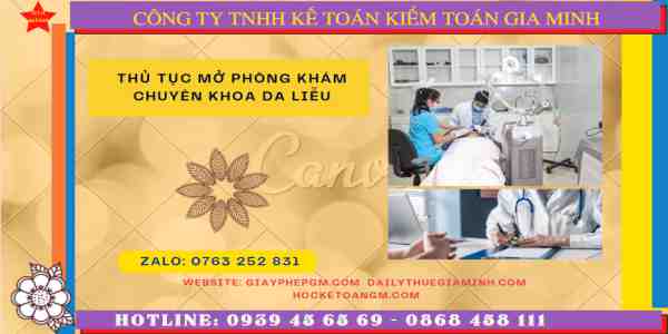 Hướng dẫn thủ tục mở phòng khám chuyên khoa da liễu