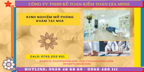 Kinh nghiệm mở phòng khám tại nhà 7 Một số kinh nghiệm mở phòng khám tại nhà