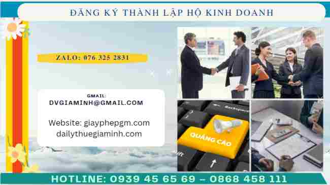 Đăng ký thành lập hộ kinh doanh 6 Thủ tục đăng ký thành lập hộ kinh doanh