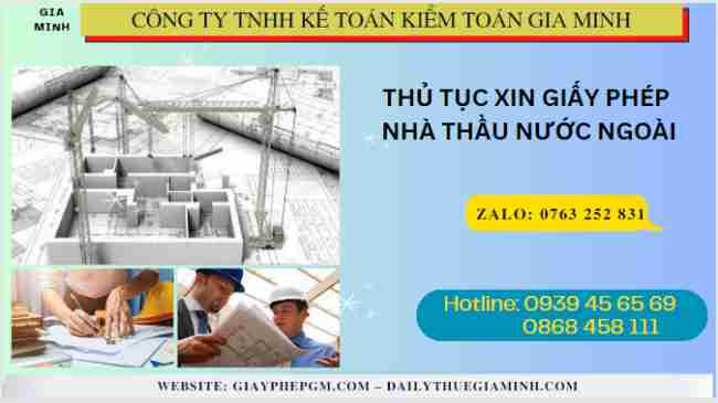 Thủ tục xin giấy phép nhà thầu nước ngoài 8 Thủ tục xin giấy phép nhà thầu nước ngoài hoạt động xây dựng
