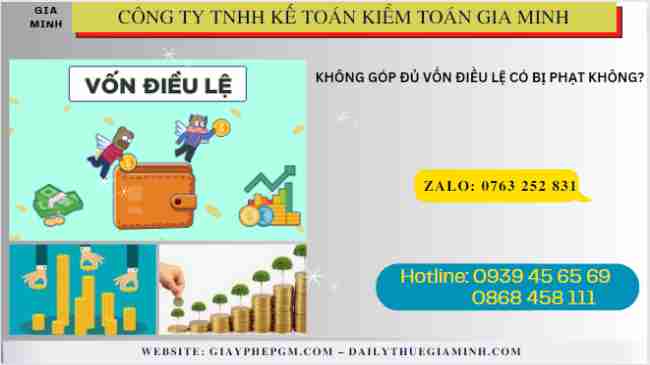 Không góp đủ vốn điều lệ có bị phạt không? 7 Có bị phạt do không góp vốn không đủ không